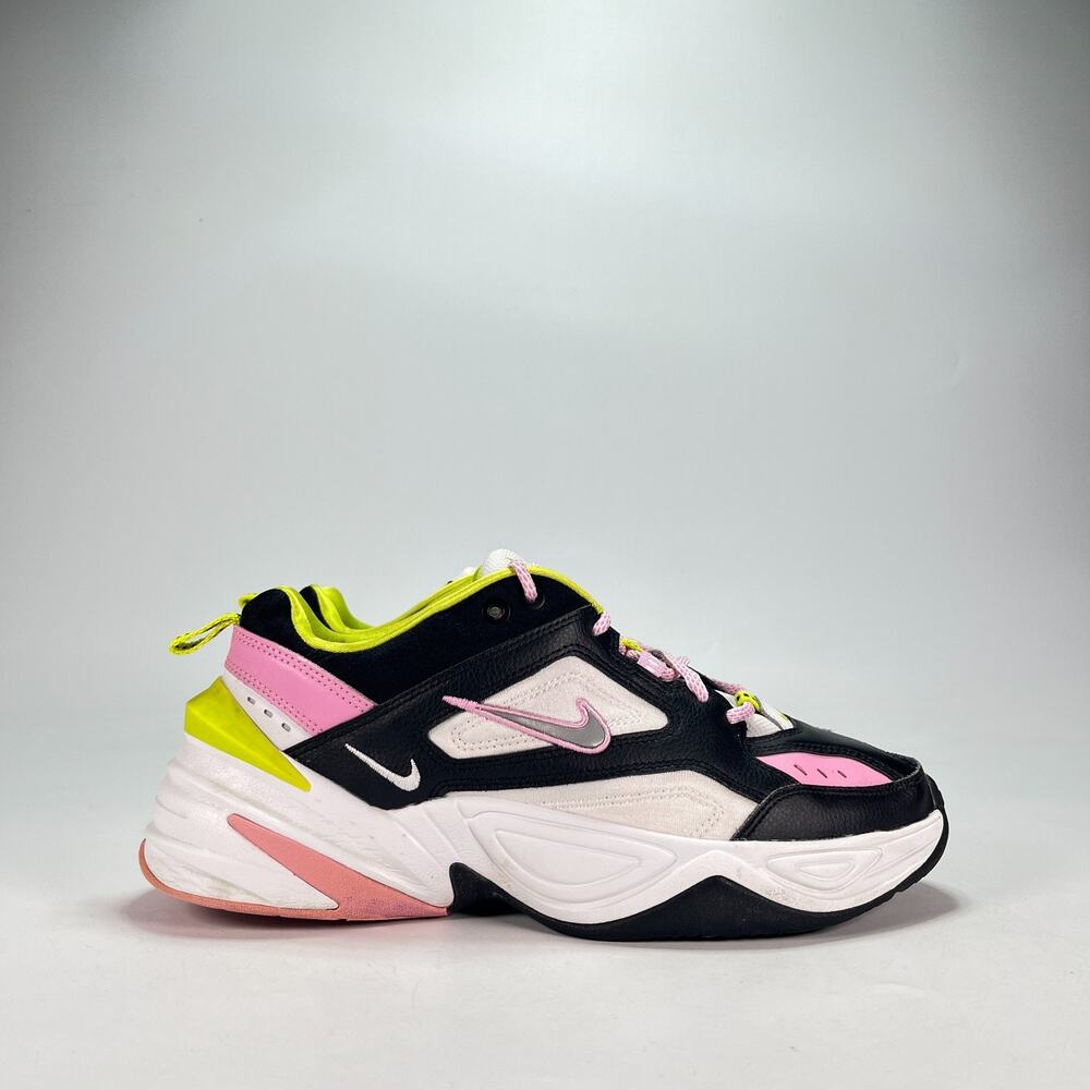 Nike M2K Tekno Black Pink Volt Chunky Sneakers Shoes CI5772-001 Women's Size 9.5